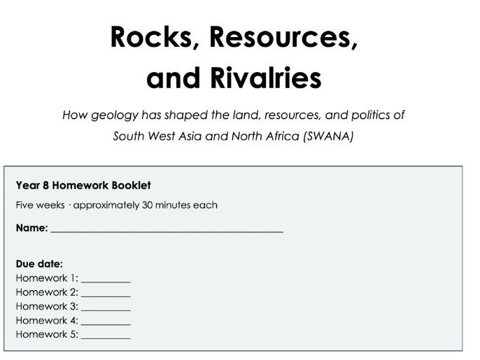 Geology booklet: SWANA
