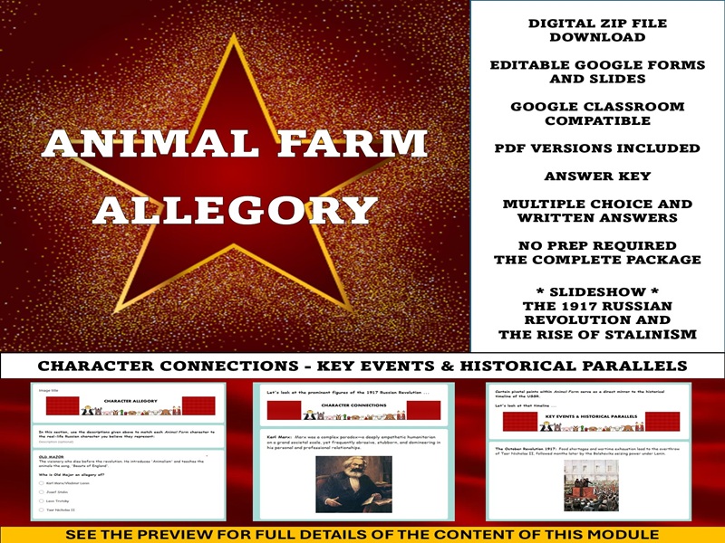 Animal Farm [Book]: Allegory