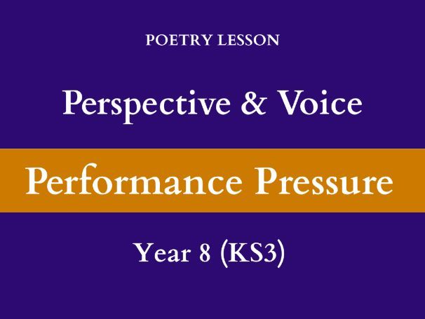 Perspective & Voice | Poetry Lesson | Performance Pressure (When the Lights Are Off) | Year 8 (KS3)