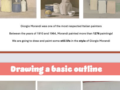 Giorgio Morandi - 3D Gouache Painting - Full Lesson