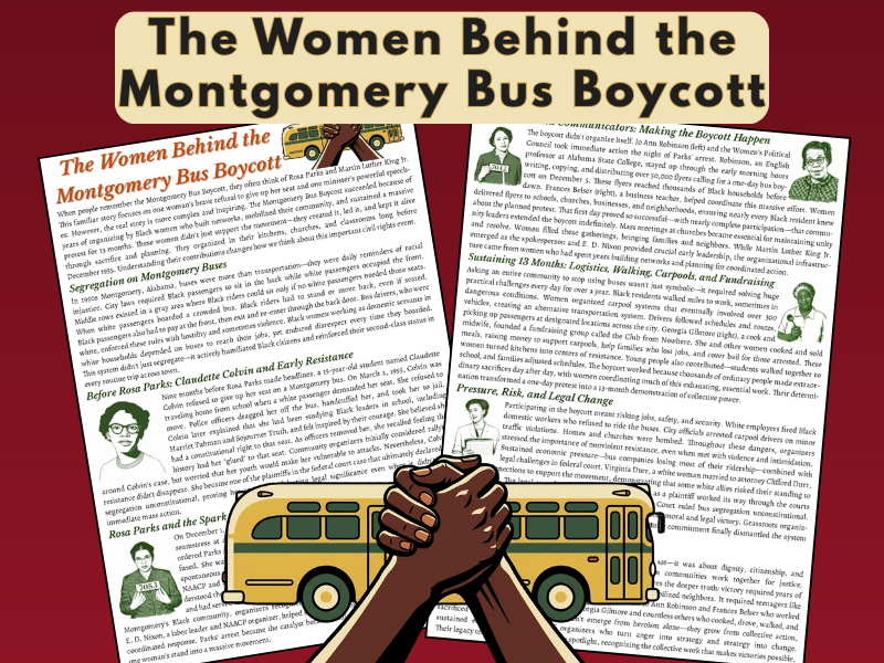 Montgomery Bus Boycott Diff. Texts KS3