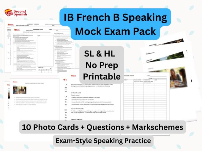 IB French B Speaking Mock Exam SL & HL