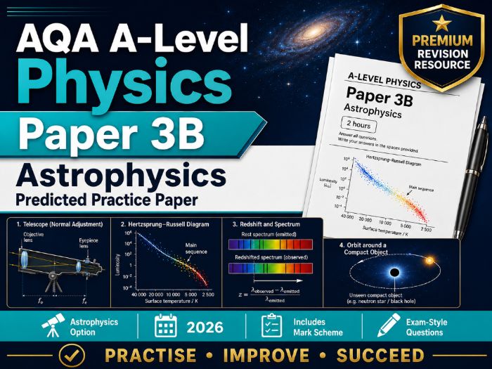 2026 AQA Physics A Level Predicted Paper 3B (Astrophysics)