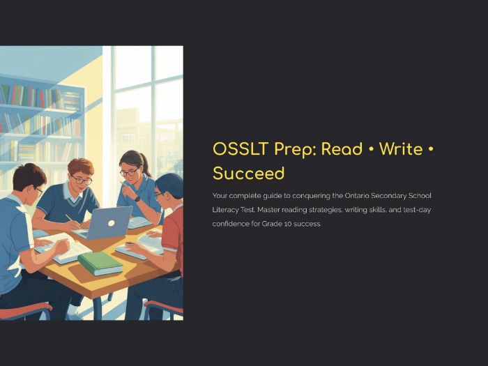OSSLT Prep: Ontario Literacy Test Lesson