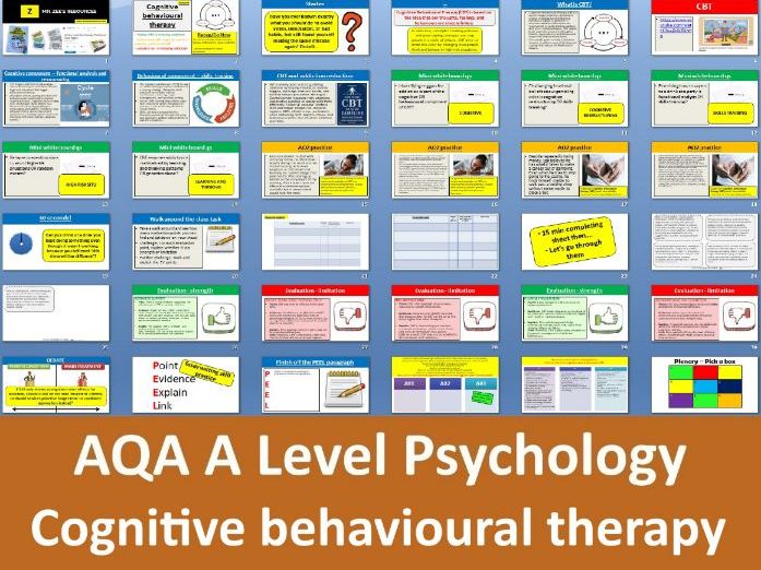 Cognitive behavioural therapy (CBT) | First exams in 2027 - AQA A Level Psychology (Addiction)