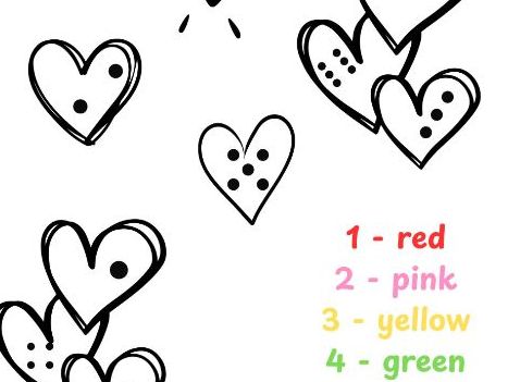 Valentine's Day - Subitise and Colour