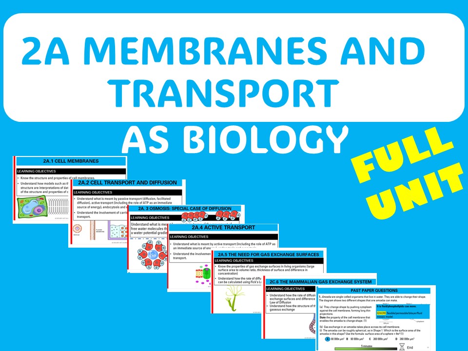 Membranes and transport - AS FULL UNIT