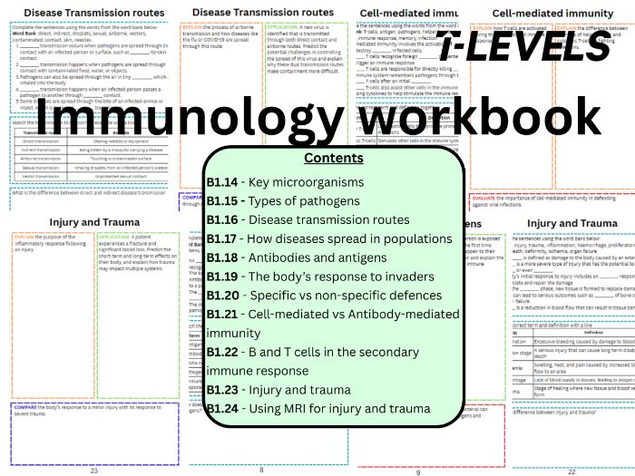 T Level Health Immunology Workbook