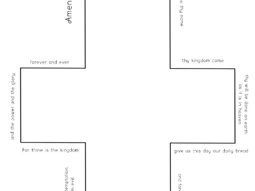 The Lord's Prayer Drawing Activity