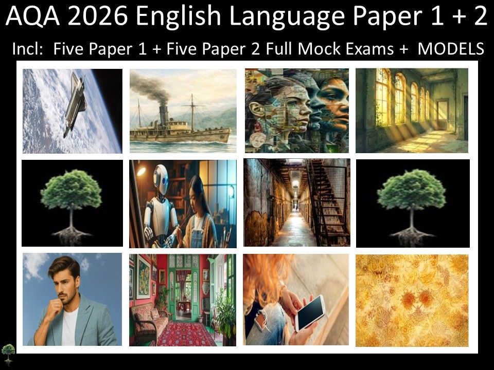 Ten AQA 2026 English Language Paper 1 + 2 Mocks | MODELS
