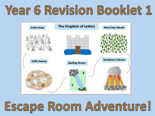 Year 6 SATs SPAG Revision Booklet 1 – Escape Room Adventure
