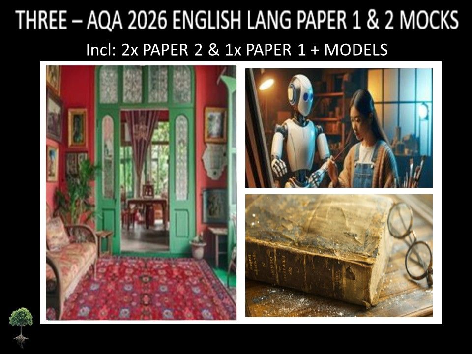 THREE - AQA PAPER 1 & 2 | 2026 FULL MOCKS | MODELS