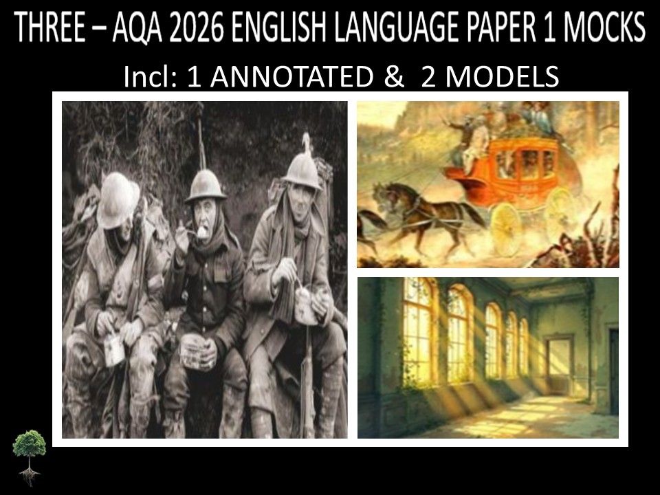 THREE - AQA PAPER 1 | 2026 FULL MOCKS | ANNOTATED | MODELS