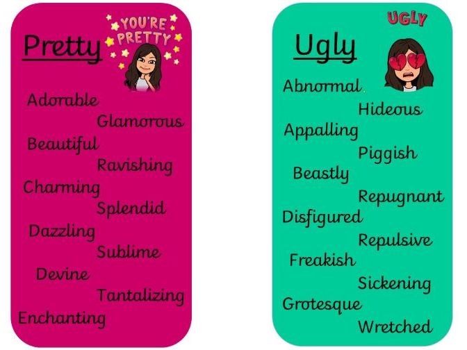 Bitmoji Synonym Cards