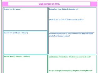 Organisation of time/time management in exam doc.