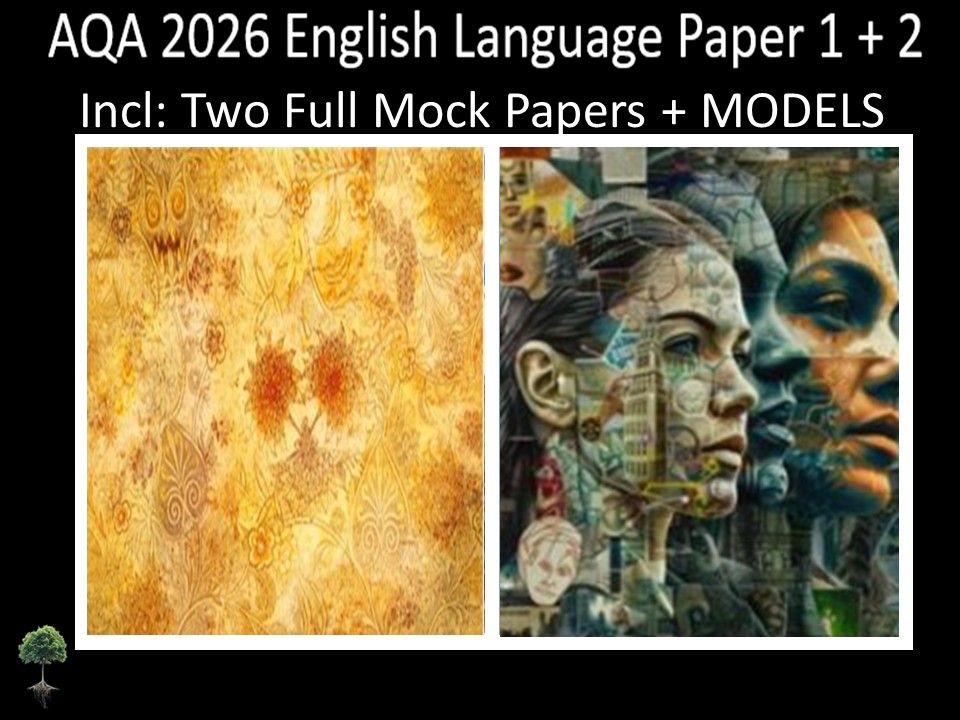 Two AQA 2026 English Language Paper 1 + 2 Mocks | MODELS