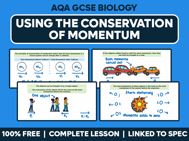 GCSE AQA Physics Complete Lesson - Using the Conservation of Momentum