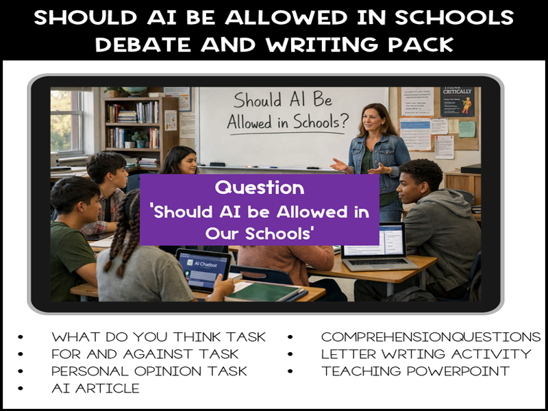 AI in Schools Debate & Reading Resource – Functional Skills English