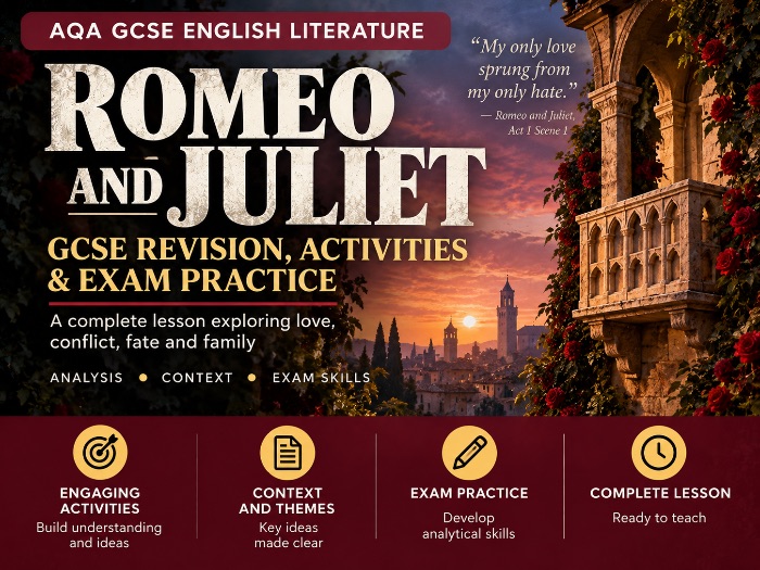 Romeo and Juliet GCSE English Literature Study Guide | 10-Slide Revision Presentation