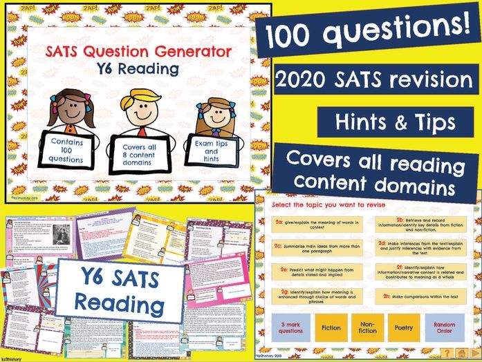 ks2 reading tests and revision year 6 sats tes