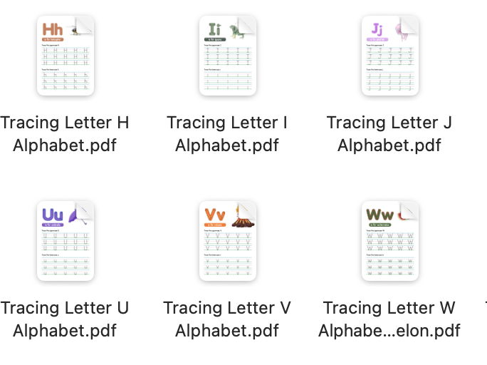 Letter Tracing Bundle