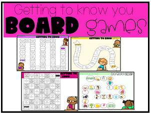 New Class Transition Day Getting to Know You Board Game Printables Back to School