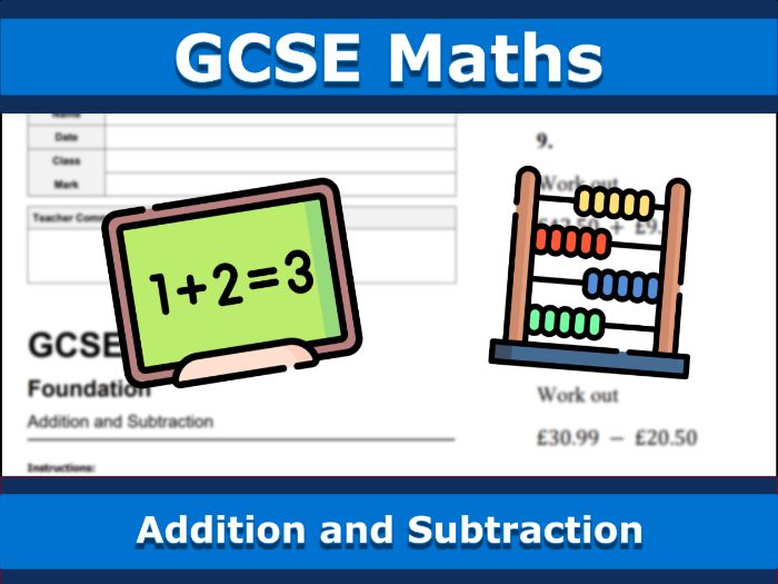 GCSE Maths | Addition and Subtraction | Edexcel