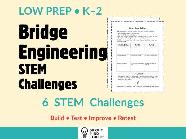 Primary Bridge Engineering STEM Challenges Bundle