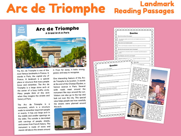 Arc de Triomphe Reading Comprehension | Landmark Reading Passage
