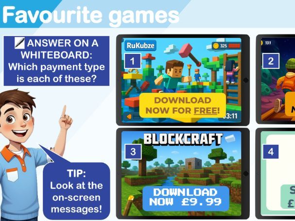 In-app & in-game purchases lesson (LKS2)