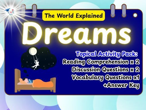 Dreams Explained: REM Sleep, Emotions, Memory, Dream Meanings + Comprehension Activities KS2, KS3