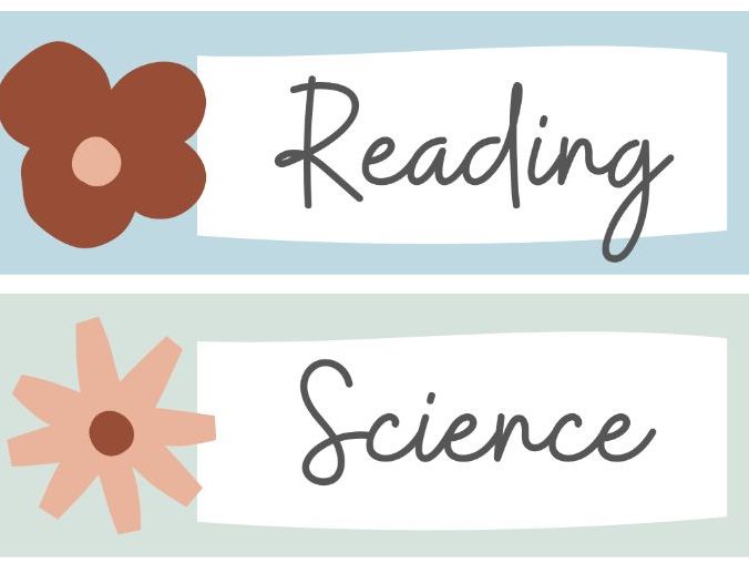 Boho Pastel Subject Labels | Editable Classroom Subject Display Labels | PowerPoint Resource