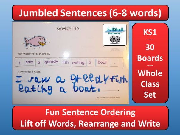 sentences ks1 by fullshelf teaching resources tes