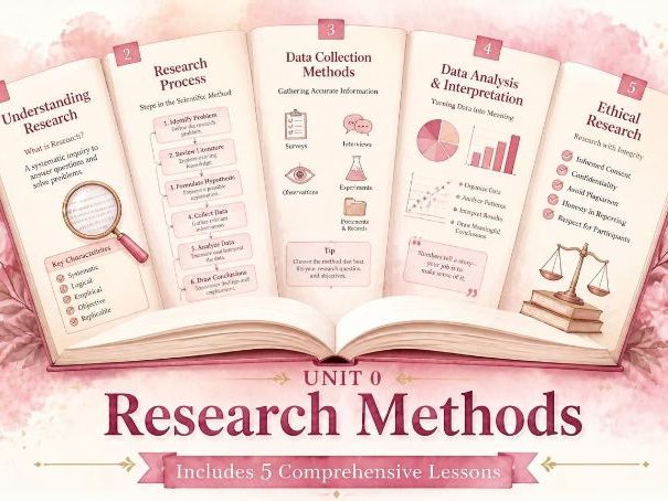 Unit 0- Research Methods- 9 Fully Illustrated Lessons- IGCSE Psychology (0266) (2027 Syllabus)