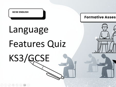GCSE/ Functional Skills Language Features Quiz Formative Assessment