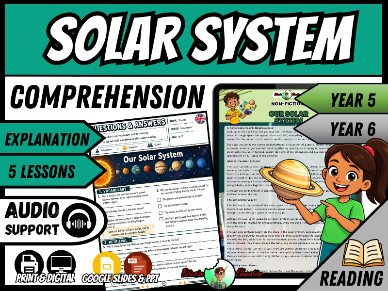 Our Solar System | Reading Comprehension | Year 5/6