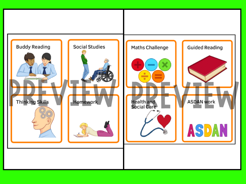 Back To School Activities Classroom Management Visual Schedule