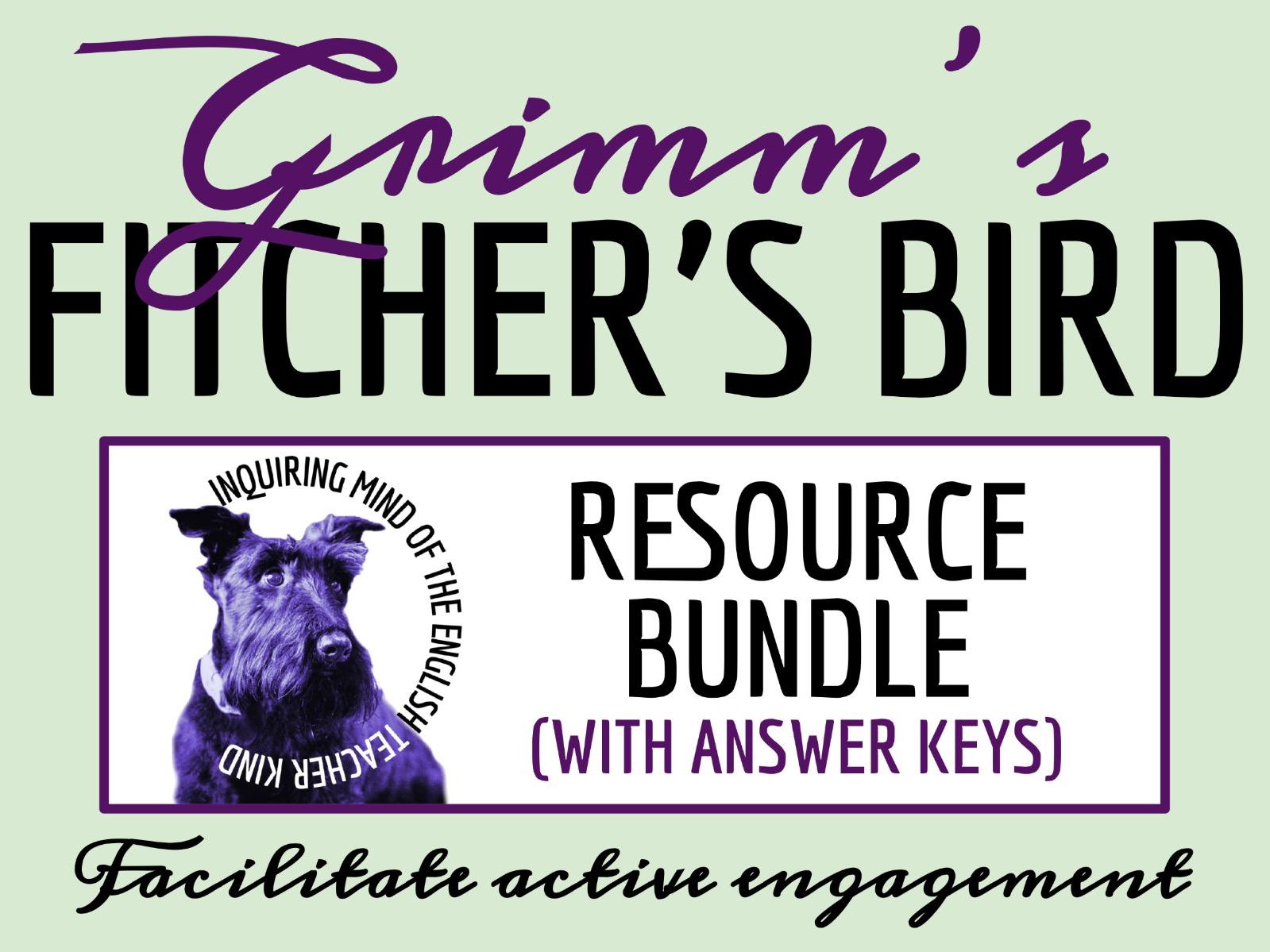 "Fitcher's Bird" Horror Story Quiz, Worksheet, and Vocabulary Activities | Grimm's Fairy Tale