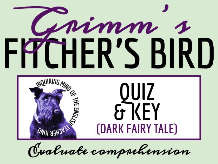 "Fitcher's Bird" Quiz and Answer Key | Brothers Grimm Fairy Tale | Horror Story