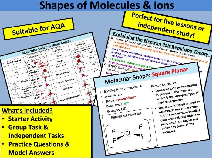 Shapes of Molecules and Ions (AQA)