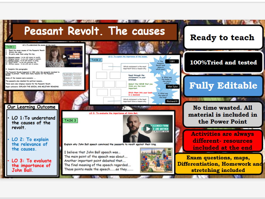 The causes of the Peasant Revolt