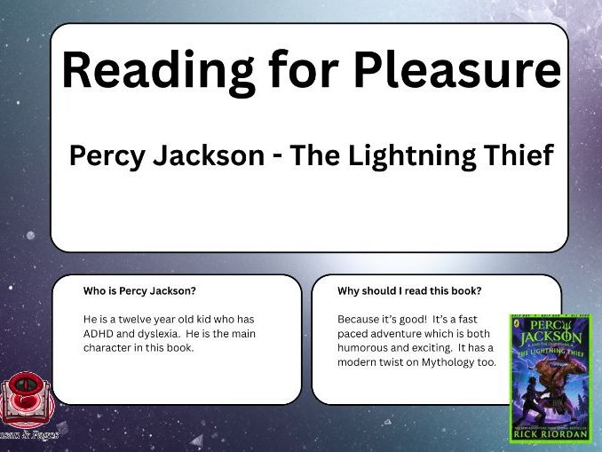 Reading for Pleasure 2026 - Percy Jackson The Lightning Thief