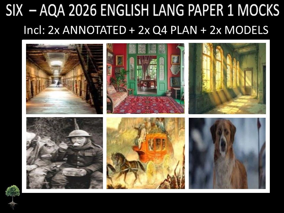 SIX- AQA PAPER 1 | 2026 FULL MOCKS | ANNOTATED | Q4 PLAN | MODELS