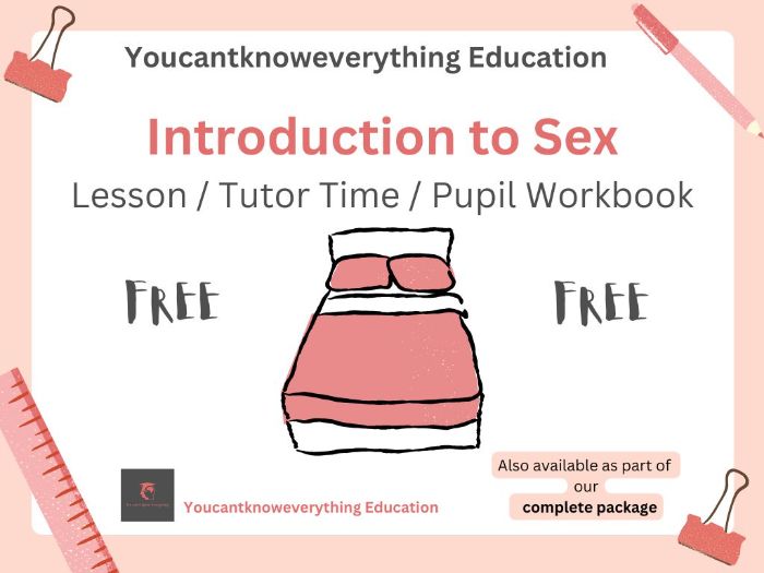 Introduction to Sex 2026 PSHE Lesson
