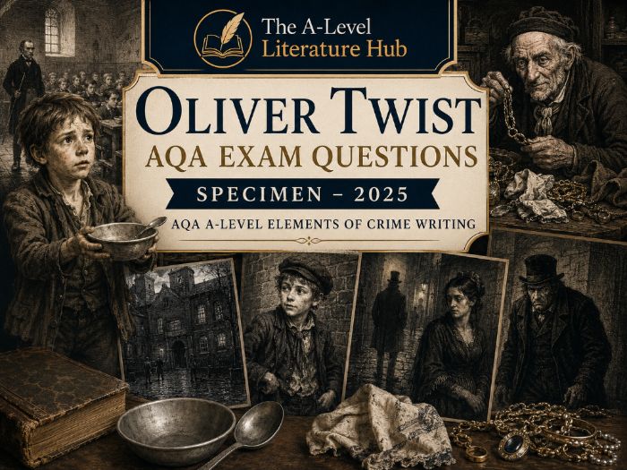 Oliver Twist AQA Exam Questions Specimen–2024 A-Level Literature B Crime Writing