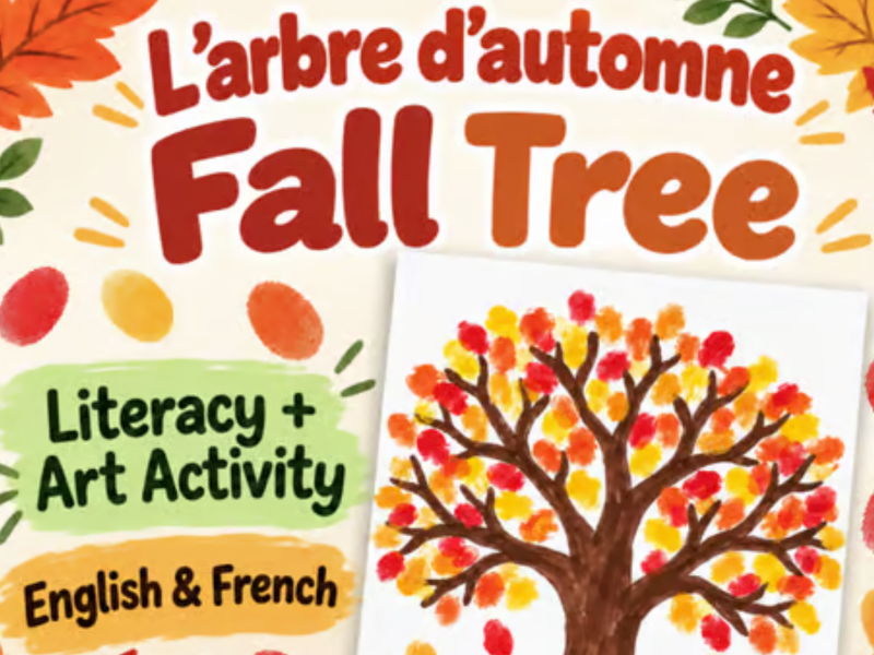 Fall/Autumn Tree Painting English & French