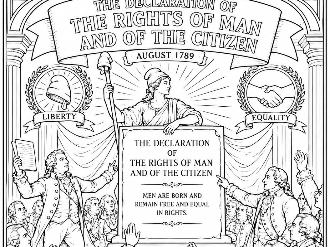 Bundle of 5 Key Events of French Revolution Colouring Sheets