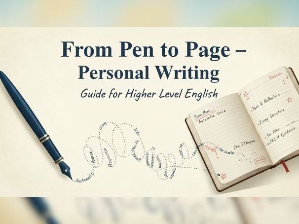 From Pen to Page - The Personal Essay - Leaving Cert