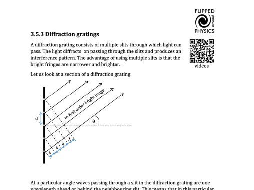 Diffraction gratings