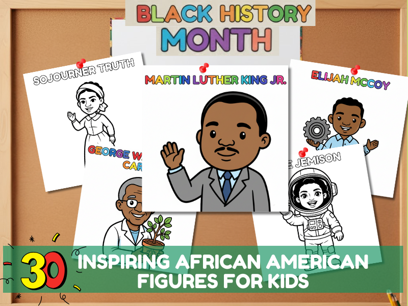 Black History Month & Martin Luther King Day Learning Learning & Coloring Activities